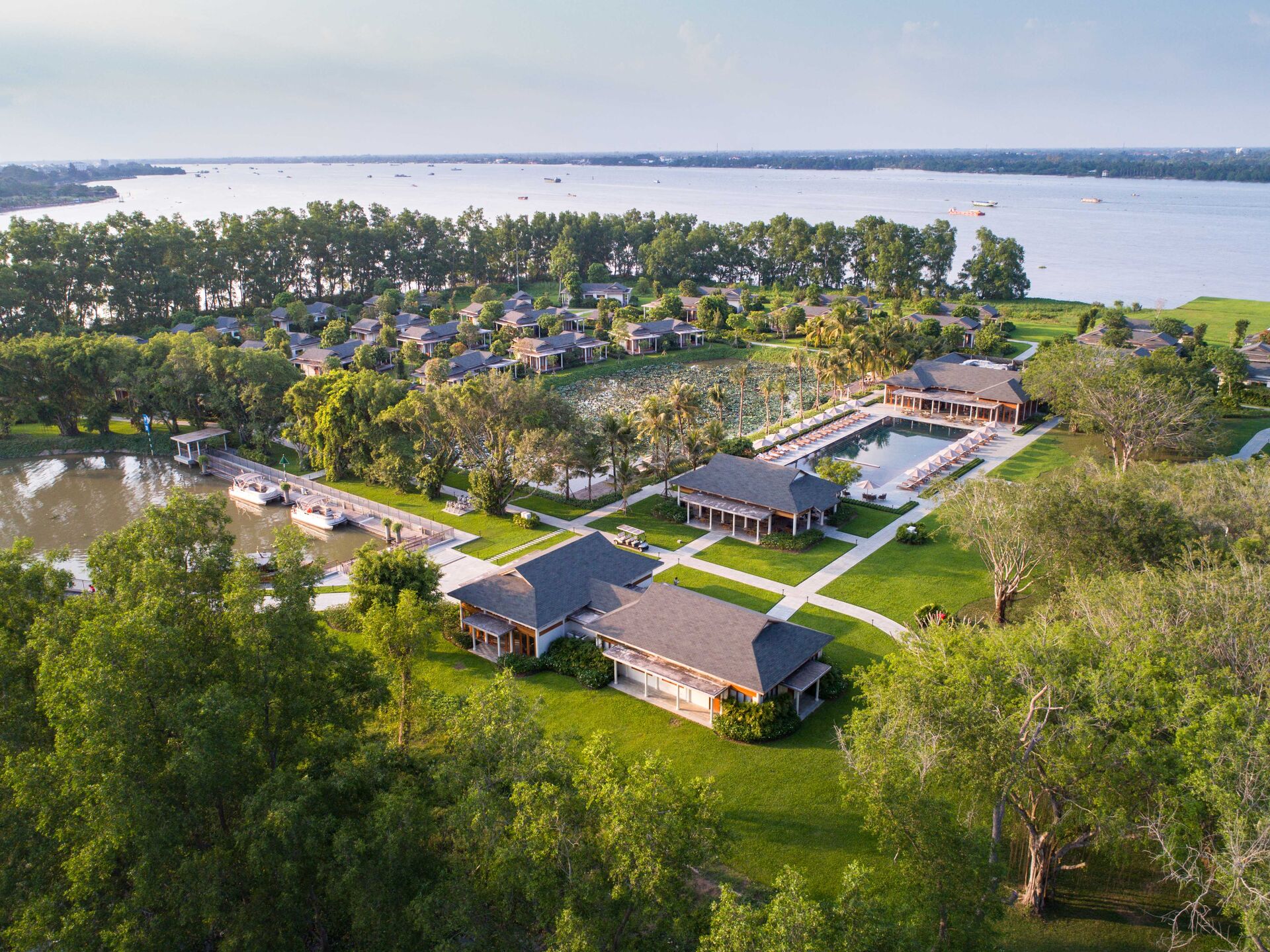 Reformer Pilates Retreat in the oasis of Mekong river